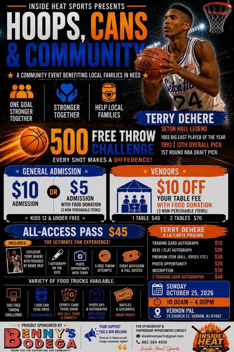 Hoops, Cans & Community Card Show