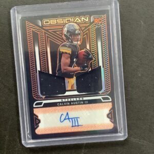 2022 Panini  Obsidian Calvin Austin RC Rookie Patch Auto /99 Giants/Steelers