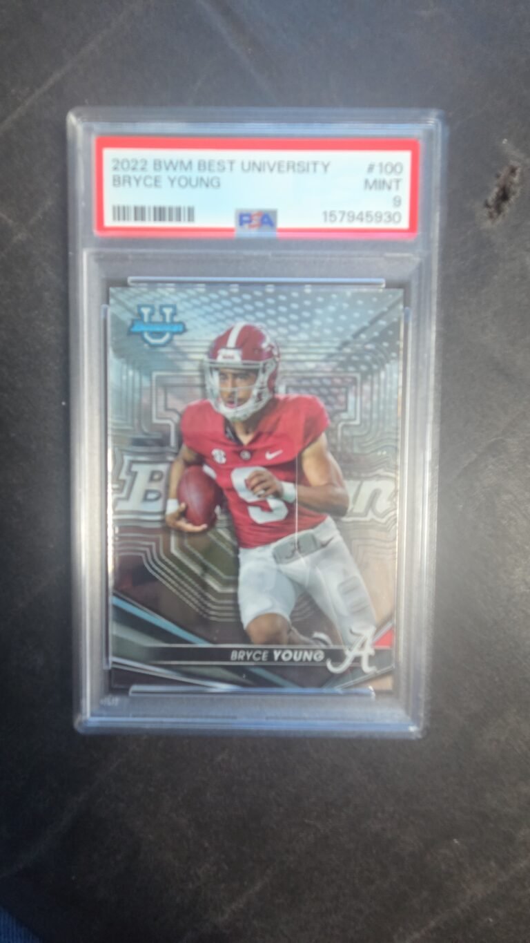 PSA 9 Bryce Young 2022 Bowman  Best University #100