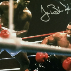 Autographed Buster Douglas 8x10 Photo . Tyson KO